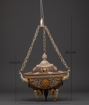 Tibetan Altar Hanging Incense Burner | Traditional Spiritual Incense Decor