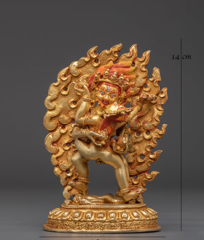 Handcrafted Black Dzambhala Statue | Buddhist Home Altar Decor