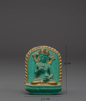 Dorje Sempa Buddhist Statue | Handcrafted Turquoise Artificial Stone