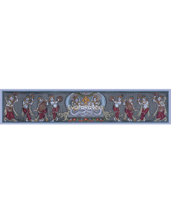 Naga Raj & Naga Rani Traditional Nepali Paubha Print