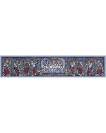 Naga Raj & Naga Rani Traditional Nepali Paubha Print