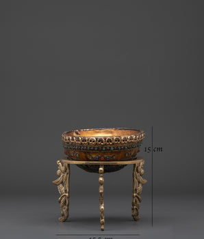 Vajrayogini Kapala for Offering | Tibetan Ritual Bowl