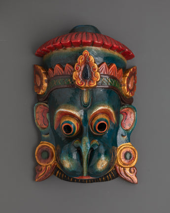 Hindu Deity Mask Wall Hanging