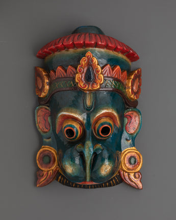 Hindu Deity  Mask Wall Hanging