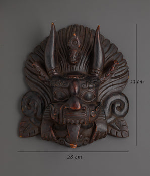 Handcrafted Garuda Wall Hanging | Tibetan Protector Deity Wall Art