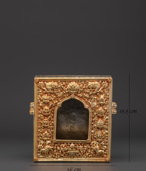 Himalayan Ghau Amulet Box | Tibetan Buddhist Prayer Relic Case
