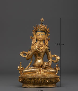 Vajrasattva Gold Plated Statue | Copper Body for Purification