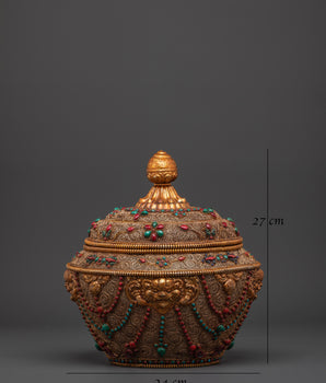 Traditional Ceremonial Rice Pot | Spiritual Ritual and Offering Pot