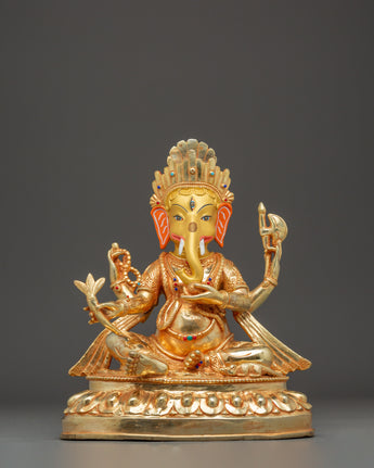 handmade-gold-plated-ganesh-sculpture