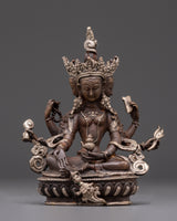 Tibetan goddess Vasudhara statue