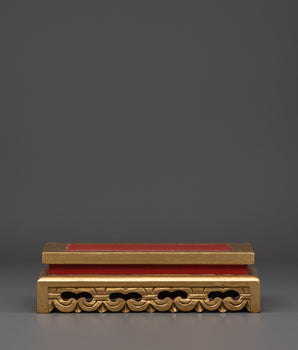 Figurine Display Base | Wooden & Acrylic Showcase Stand