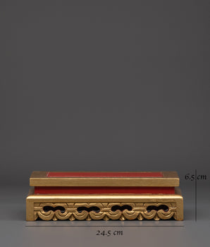 Figurine Display Base | Wooden & Acrylic Showcase Stand