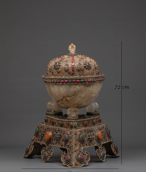 Crystal Kapala | Tibetan Ritual Skull Cup