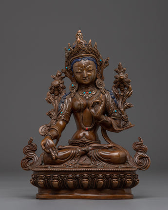 Handmade Sacred Feminine Artwork of White Tara