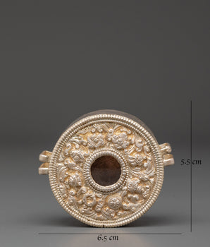 Silver Prayer Box | Handcrafted Ghau Amulet Box