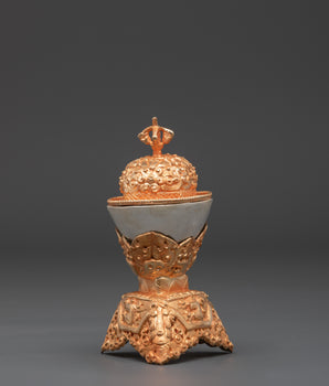 Traditional Tibetan Kapala Ritual Item