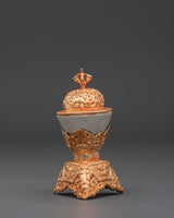 Traditional Tibetan Kapala Ritual Item