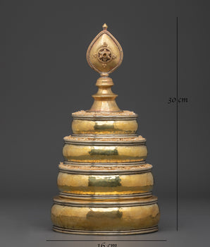 Handcrafted Brass Mandala Offering Set | Buddhist Ritual Decor