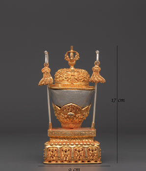 Handmade Sacred Offering Kapala | Buddhist Altar Decor