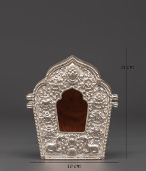 Traditional Pure Silver Amulet Box |  Buddhist Gau Prayer Box