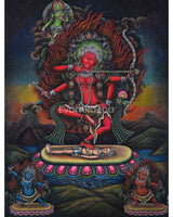 Kurukulle with Mahakala Newari Print