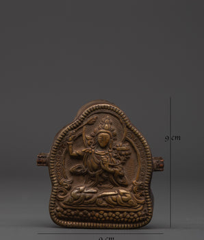 Sacred Mantra Ghau Box | Tibetan Buddhist Copper Prayer Box