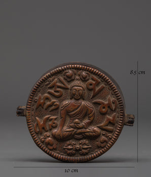 Handcrafted Shakyamuni Buddha Ghau Box | Prayer Amulet for Meditation