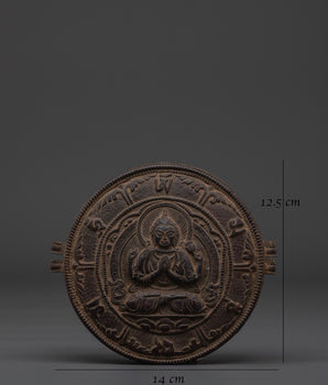 Tibetan Ghau Prayer Box | Copper Buddhist Amulet for Rituals