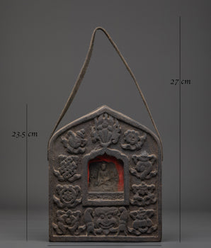 Handcrafted Ghau Box for Ceremony | Copper Buddhist Ritual Shrine