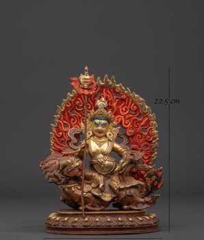 Wealth Deity Namtoshe Copper Statue | Symbol of Prosperity and Protection