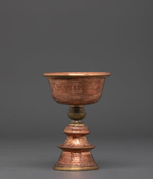 Spiritual Tibetan Ritual Butter Lamp