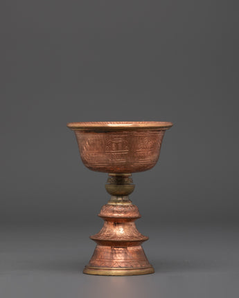 Spiritual Tibetan Ritual Butter Lamp