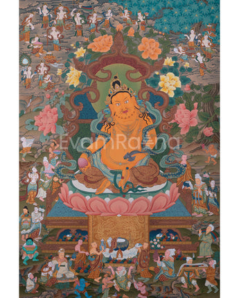 Jambala, Dzambhala Thangka Painting