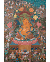 Jambala, Dzambhala Thangka Painting