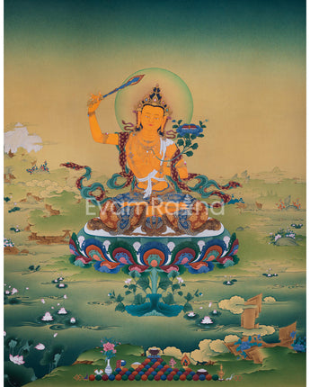 Wisdom Deity Manjushri Canvas Print