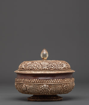 Traditional White Metal Rice Pot