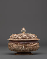 Traditional White Metal Rice Pot