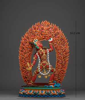 Tibetan Dakini Vajrayogini Copper Statue | The Fierce Queen of the Dakinis