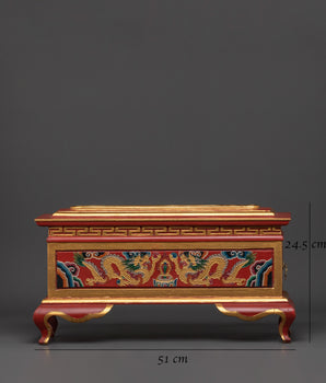 Tibetan Wooden Incense Burner | Buddhist Alter