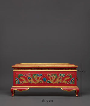 Traditional Ritual Wooden Incense Burner | Sacred Buddhist Home Decor