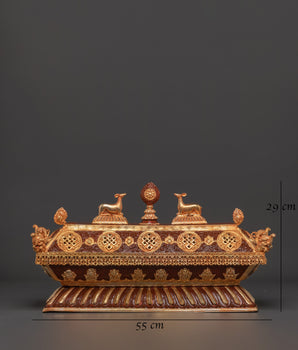 Sacred Ritual Incense Burner | Gold-Plated Copper Burner for Meditation