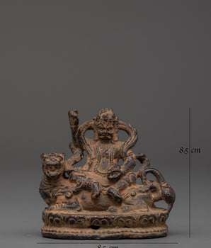 Traditional White Dzambhala Statue | Buddhist Wealth Deity