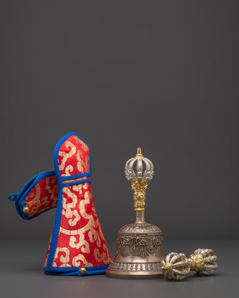 Handmade Tibetan Bell and Vajra Set