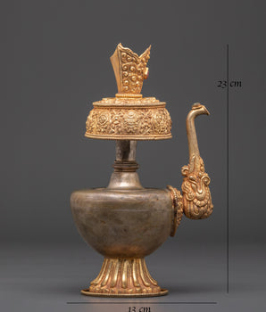 Handcrafted Bhumba for Buddhist Rituals | Tibetan Ritual Vessel for Puja