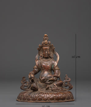 Handcrafted Dzambhala Sculpture | Tibetan Wealth Deity Statue