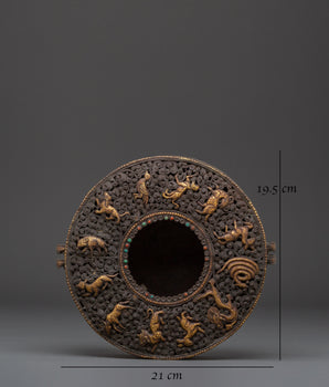 Tibetan Ghau Box with Loh | Sacred Ritual Box