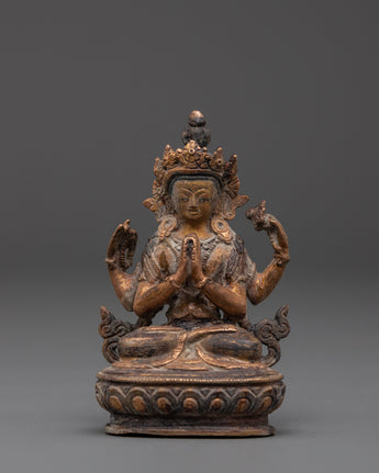 sculpture-of-four-armed-chenrezig