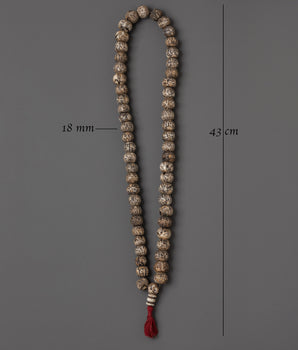 Sacred Ethically Sourced Buffalo Bone Mala Beads | Buddhist Prayer Beads for Meditation