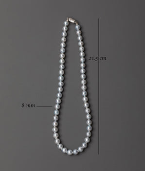 Spiritual Buddhist Prayer Mala | Japanese Grey Pearl Beads