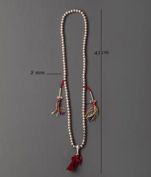 Silver Plated Mala | Beads for Meditation and Prayer